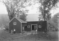 Thayer family barnyard with chickens, Newfane, Vt.