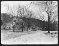 Unidentified house on Main St with H.A. Williams store in background, Williamsville, Vt.