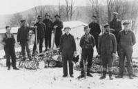 Group portrait of loggers in Wardsboro, Vt.