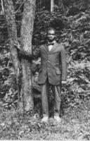 Unidentified African-American under a tree in Windham County, Vermont