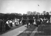 Crowd at Cemetery, Memorial Day,.09.