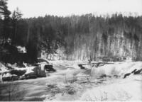 River in winter, Williamsville, Vt