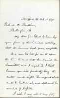 Justin Smith Morrill to Matthew H. Buckham, October 15, 1875