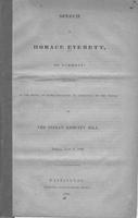 Speech of Horace Everett, of Vermont delivered in the House of Representatives,             in Committee of the whole on the Indian annuity bill, Friday, June 3, 1836.