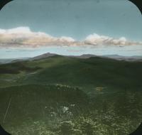 Bolton Mountain and Mansfield from Couching Lion (Camel's Hump) in Duxbury, Vermont