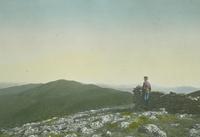 Lyman Burnham looking North from Mount Abraham at Mount Ellen and General Stark Mountain