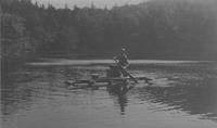 Herbert Wheaton Congdon on raft