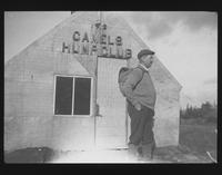 John L. Sewall at Couching Lion (Camel's Hump) Cabin