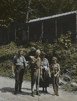 Mr. and Mrs. and Edson Bigelow at Smugglers' Notch Camp