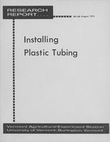 Installing plastic tubing