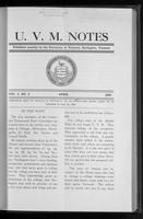 U.V.M. Notes vol. 02 no. 03