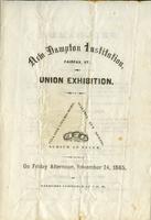 Union exhibition on Friday afternoon, November 24th,                             1865