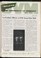 Bulletin of the University of Vermont vol. 56 no. 11