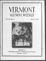 Vermont Alumni Weekly vol. 09 no. 31