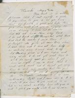 Mary Pratt to Ruth Fletcher, 1847 May 6 and Almira T. to Ruth                            Fletcher, 1847 May 6