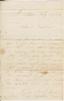 Andrew Craig Fletcher to Family, 1865 February 13