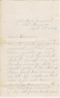 Katherine Fletcher to Henrietta Fletcher, 1886 September 11