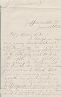 Carrie Fletcher to Katherine Fletcher, 1887 June 20 and Henrietta Fletcher to Katherine Fletcher and Note of address