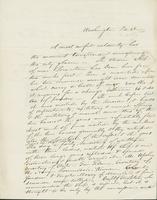 Letter to Mary N. Collamer, February 28, 1844