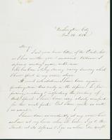 Letter to Mary N. Collamer, December 14, 1856
