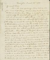 Letter to Eunice Todd Crafts, November 12, 1820