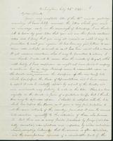 Letter to Nathan and Mary Hill, July 24, 1842
