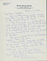 Letter to Mrs. C.G. (Ann) Austin, November  11, 1933