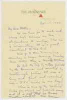 Letter to Mrs. C.G. (Ann) Austin, November  17, 1933