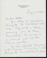 Letter to Mrs. C.G. (Ann) Austin, May  17, 1934