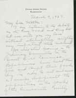 Letter to Mrs. C.G. (Ann) Austin, March 9, 1937