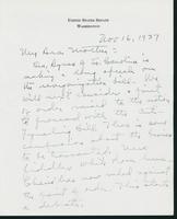 Letter to Mrs. C.G. (Ann) Austin, November 16, 1937