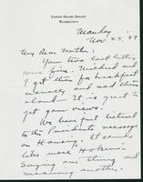 Letter to Mrs. C.G. (Ann) Austin, November 28, 1937