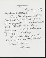 Letter to Mrs. C.G. (Ann) Austin, December 14, 1937