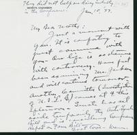 Letter to Mrs. C.G. (Ann) Austin, January 10, 1938