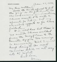 Letter to Mrs. C.G. (Ann) Austin, January 27, 1938