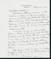 Letter to Mrs. C.G. (Ann) Austin, February 15, 1938