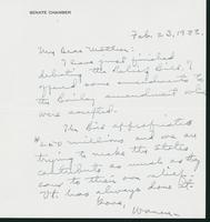 Letter to Mrs. C.G. (Ann) Austin, February 23, 1938