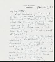 Letter to Mrs. C.G. (Ann) Austin, March 7, 1938