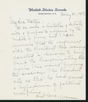 Letter to Mrs. C.G. (Ann) Austin, May 31, 1938