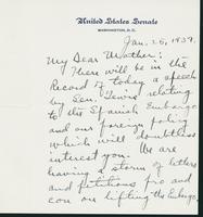 Letter to Mrs. C.G. (Ann) Austin, January 25, 1939