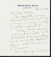Letter to Mrs. C.G. (Ann) Austin, March 8, 1939