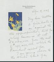 Letter to Mrs. C.G. (Ann) Austin, April 8, 1939