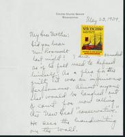 Letter to Mrs. C.G. (Ann) Austin, May 23, 1939