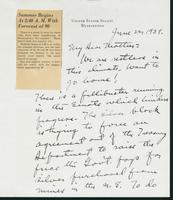 Letter to Mrs. C.G. (Ann) Austin, June 22, 1939