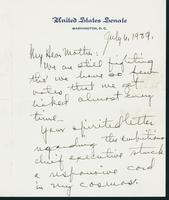 Letter to Mrs. C.G. (Ann) Austin, July 6, 1939