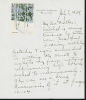 Letter to Mrs. C.G. (Ann) Austin, July 7, 1939