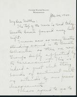 Letter to Mrs. C.G. (Ann) Austin, January 20, 1940