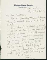 Letter to Mrs. C.G. (Ann) Austin, January 23, 1940