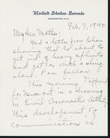 Letter to Mrs. C.G. (Ann) Austin, February 7, 1940