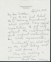 Letter to Mrs. C.G. (Ann) Austin, April 4, 1940